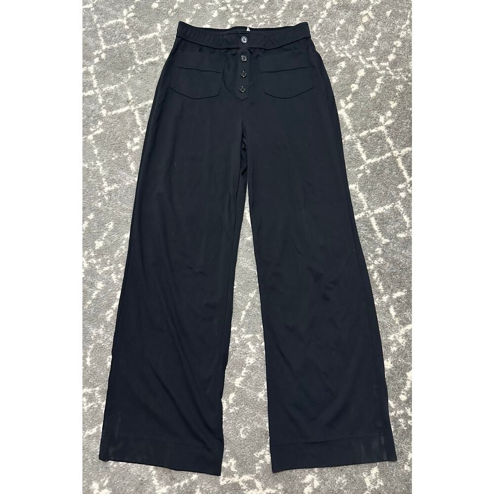 High Waisted Button Multiple Pockets Straight Leg… - image 3